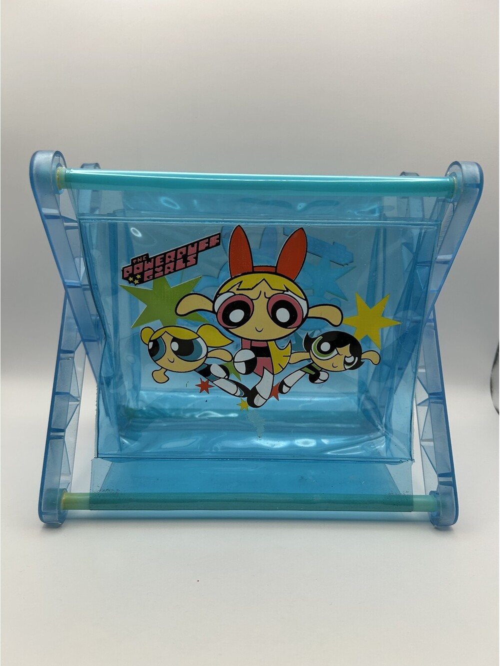 Powerpuff Girls Translucent Blue Organizer Rack Used